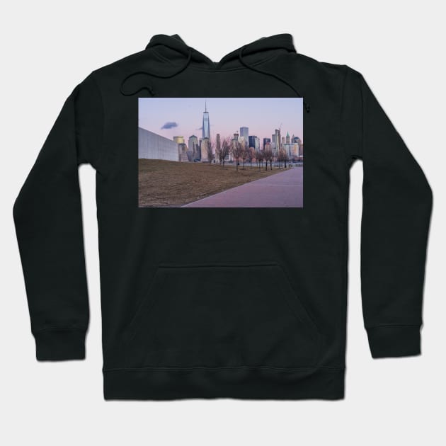 Empty sky memorial parking 3 Hoodie by KensLensDesigns